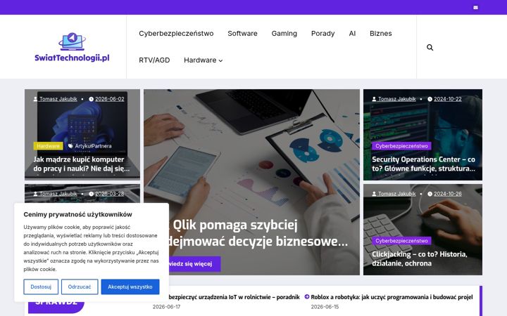 Screenshot ta' swiattechnologii.pl