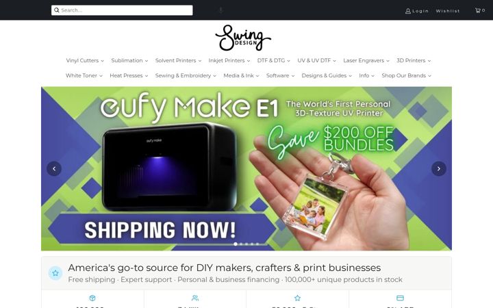 Screenshot of swingdesign.com