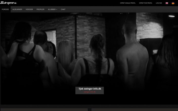 Screenshot of swingeren.dk