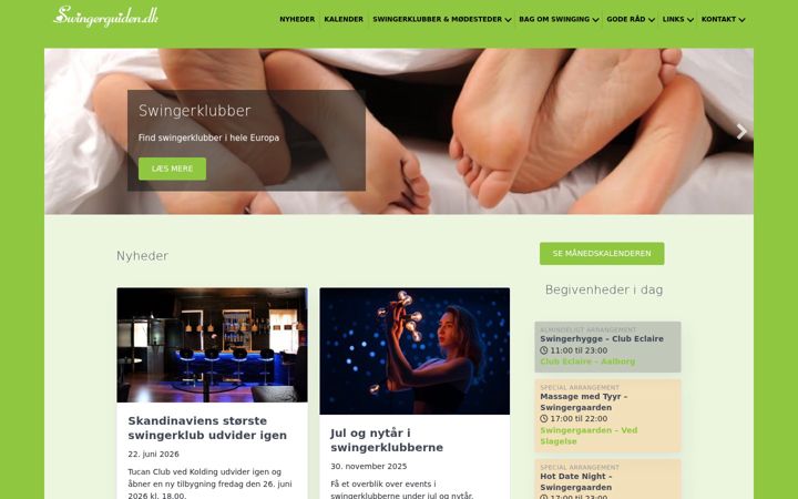 Zrzut ekranu swingerguiden.dk