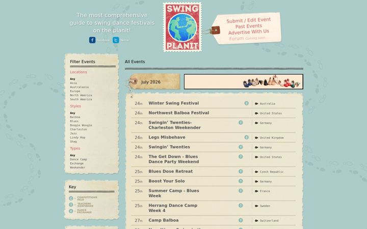 Screenshot of swingplanit.com