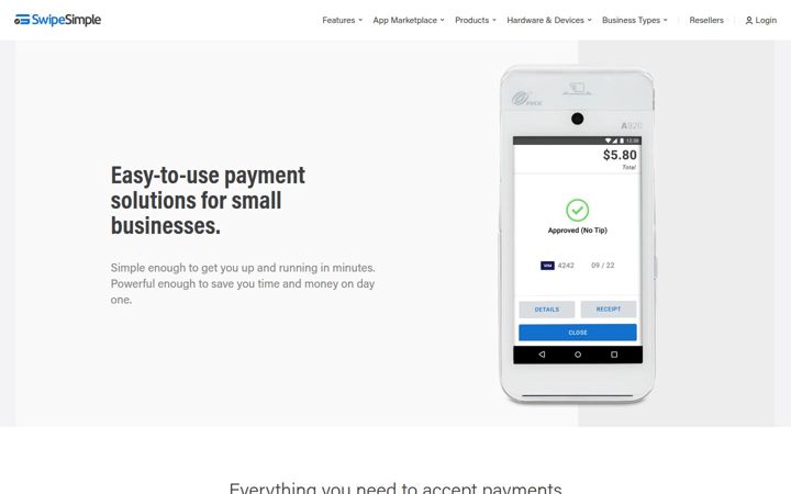 Screenshot of swipesimple.com
