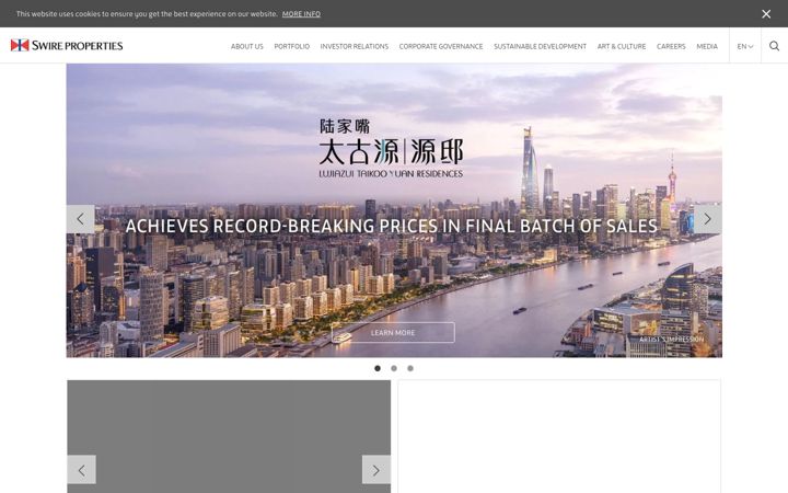 Screenshot of swireproperties.com