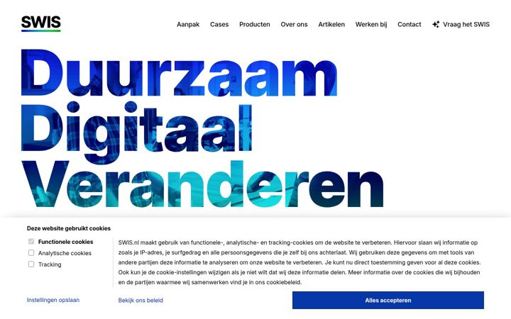 Screenshot of swis.nl