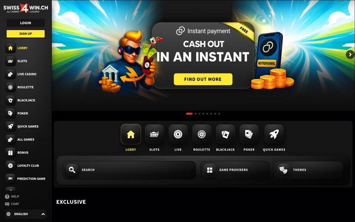 Screenshot of swiss4win.ch