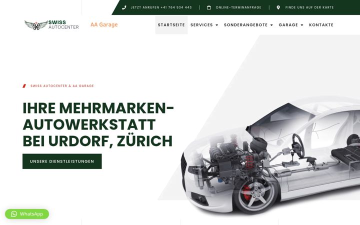 Zrzut ekranu swissautocenter.ch