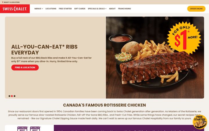 Screenshot του swisschalet.com
