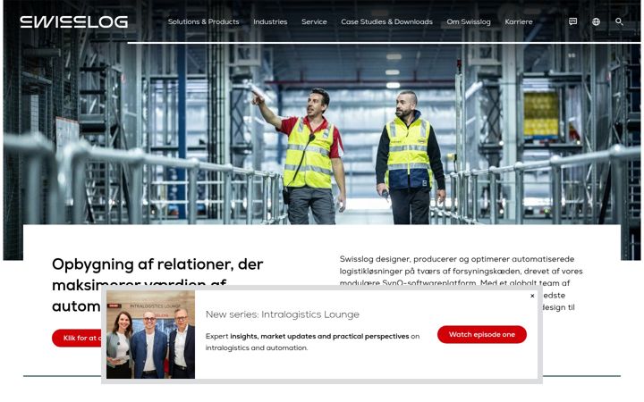Screenshot of swisslog.com
