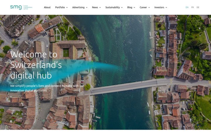 Captura de pantalla de swissmarketplace.group