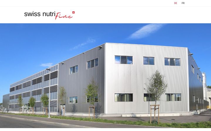 Screenshot of swissnutrifine.ch