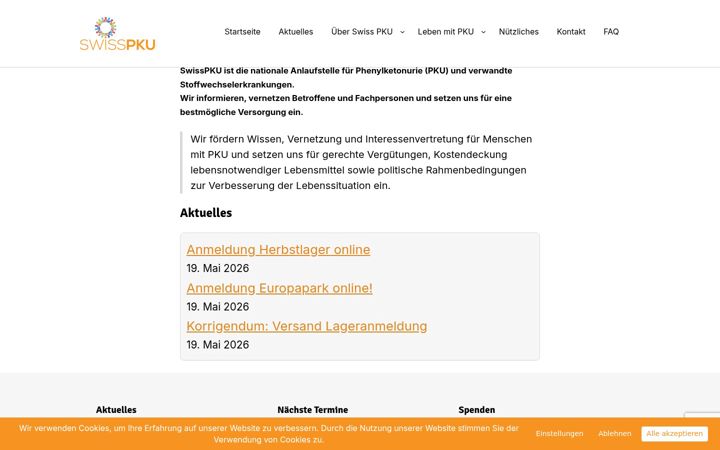 Screenshot of swisspku.ch