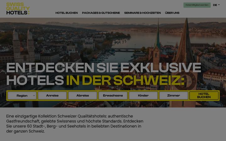 Captura de pantalla de swissqualityhotels.com