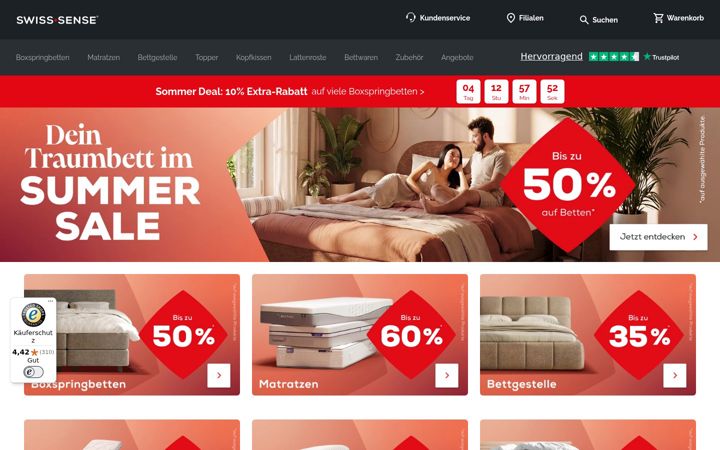 Screenshot of swisssense.de
