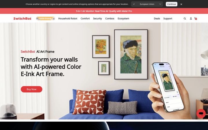 Screenshot του switch-bot.com