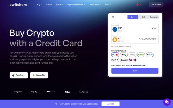 Screenshot of switchere.com