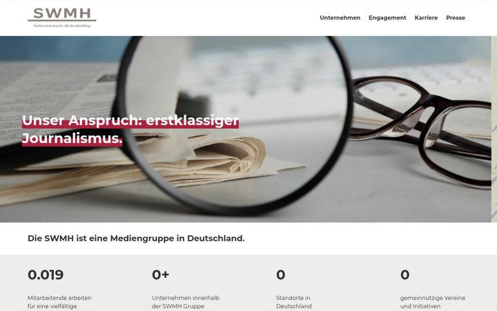 Screenshot of swmh.de