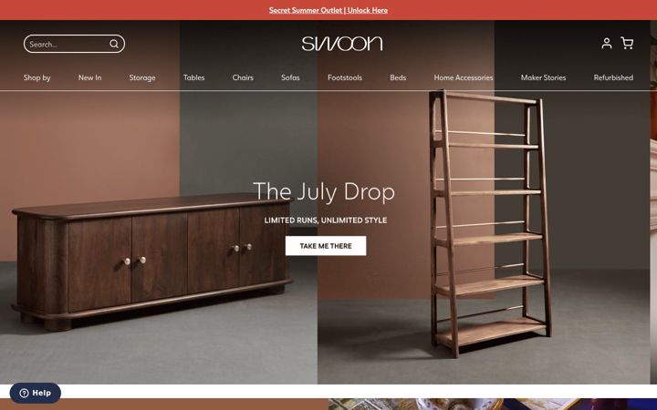 Screenshot of swooneditions.com