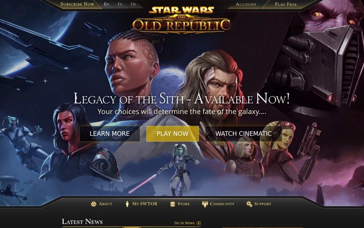 Ekrānuzņēmums no swtor.com
