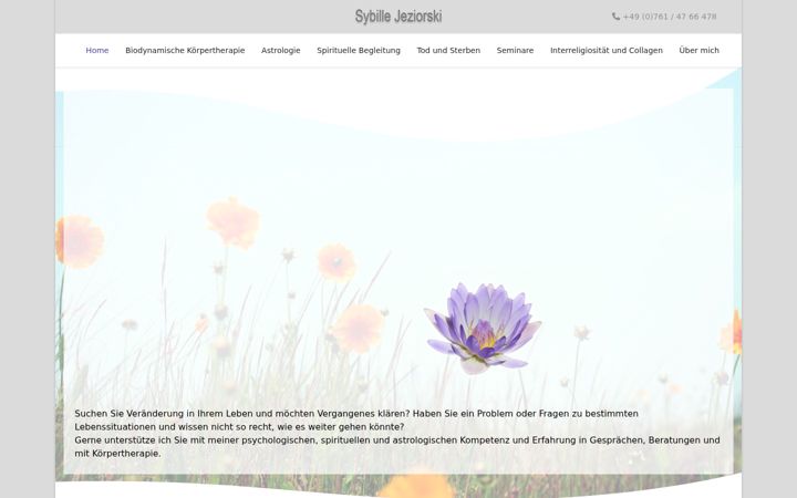 Screenshot του sybille-jeziorski.de