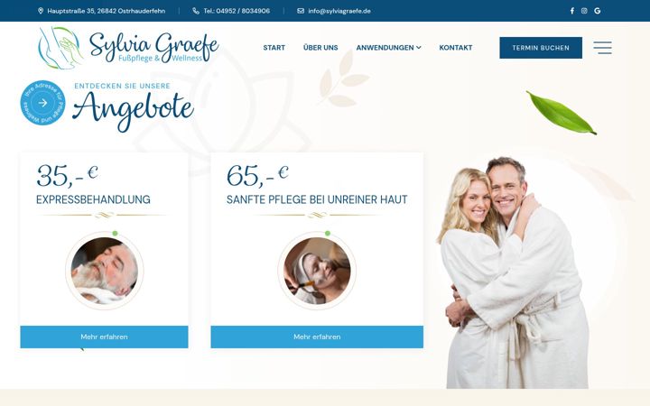 Screenshot of sylviagraefe.de