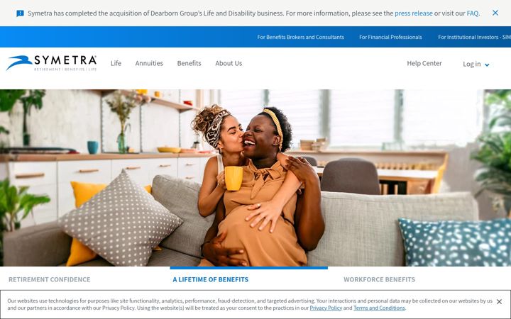 Screenshot of symetra.com