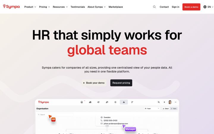 Screenshot of sympa.com