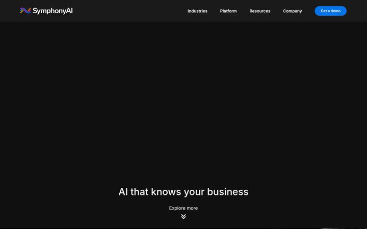 Screenshot of symphonyai.com