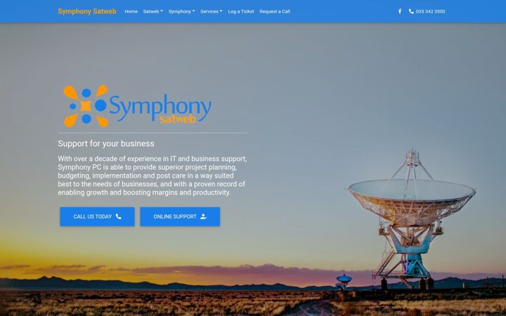 Screenshot of symphonypc.com