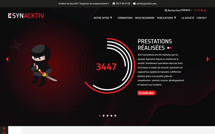 Screenshot of synacktiv.com