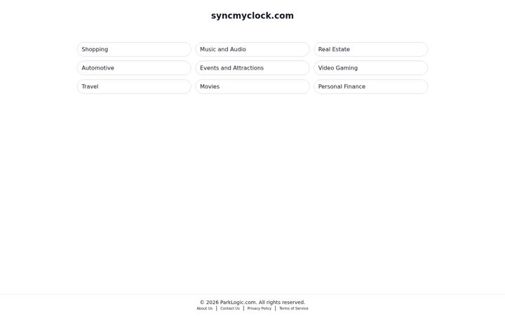 Screenshot of syncmyclock.com