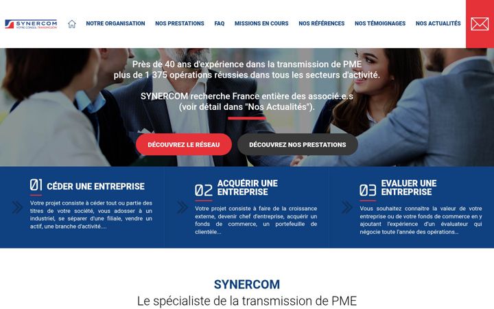 Screenshot of synercom-france.fr