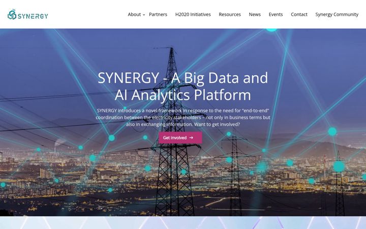 Skjámynd af synergyh2020.eu