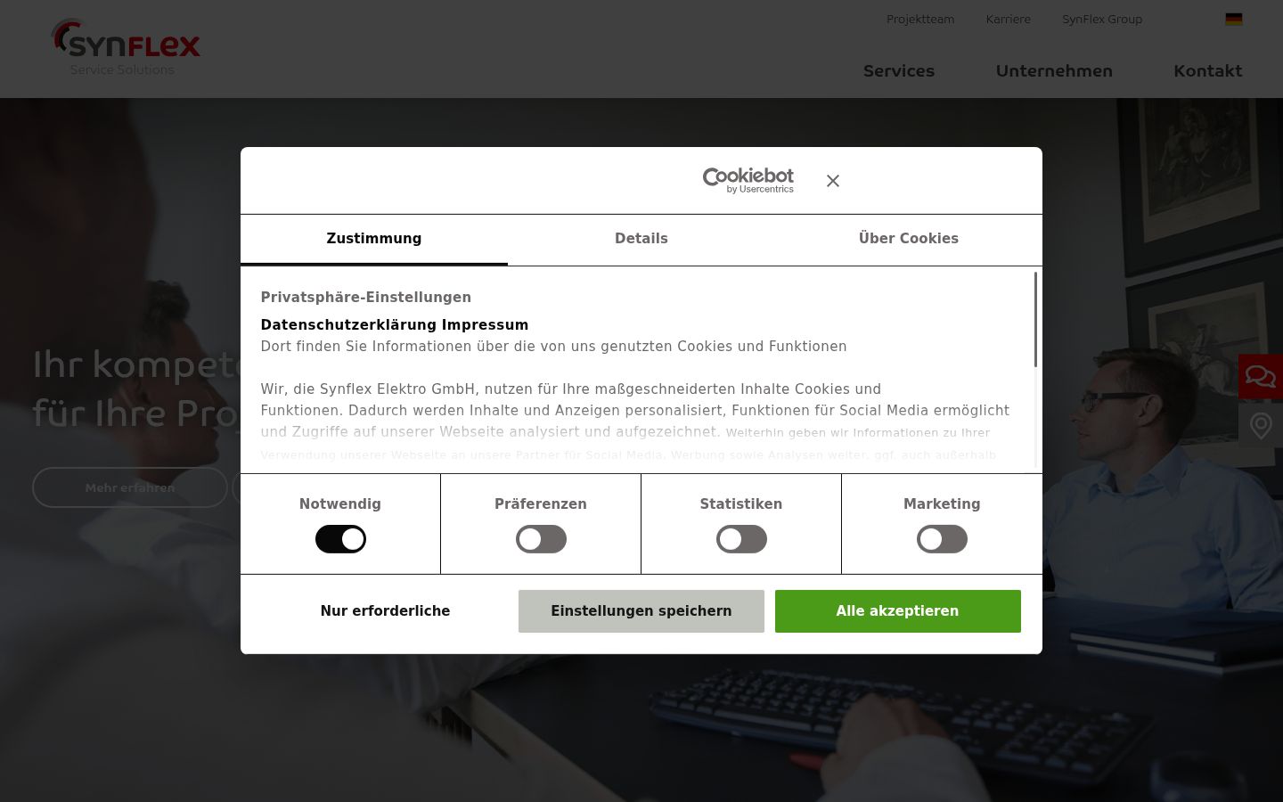 Kuvakaappaus suostumusbannerista, joka näytettiin ennen mitään vuorovaikutusta