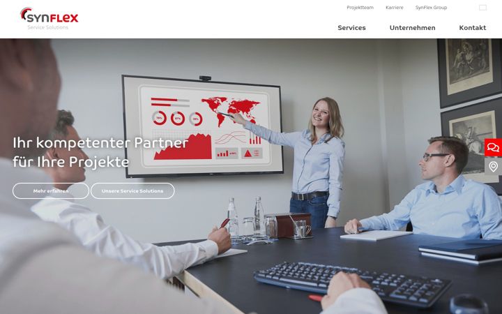 Screenshot of synflex-service.com