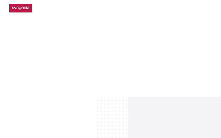 Kuvakaappaus sivustosta syngenia.com