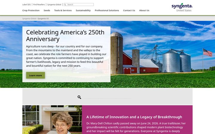 Zrzut ekranu syngenta-us.com