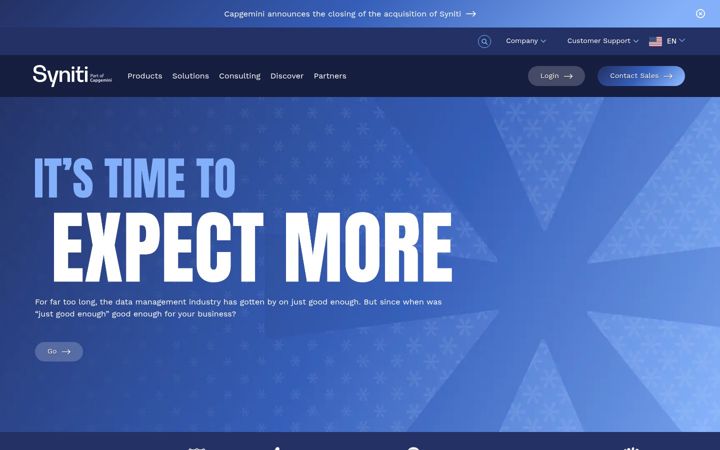 Screenshot ta' syniti.com