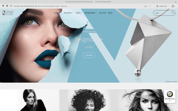Screenshot of syno-schmuck.com
