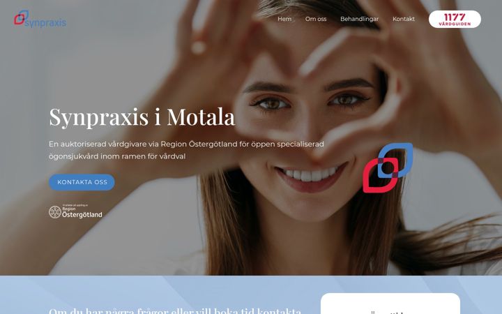 Captură de ecran a synpraxis.se