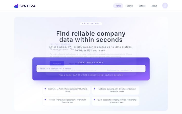 Screenshot of synteza.pro