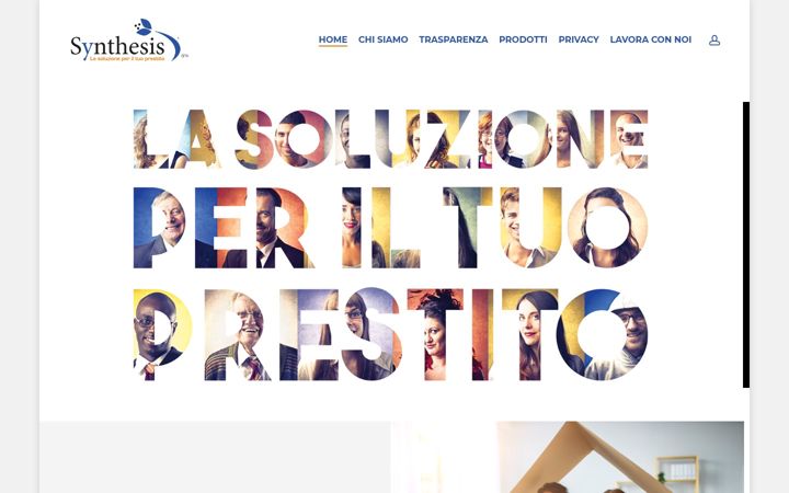 Kuvakaappaus sivustosta synthesisweb.it