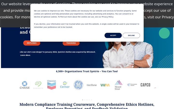 Screenshot of syntrio.com