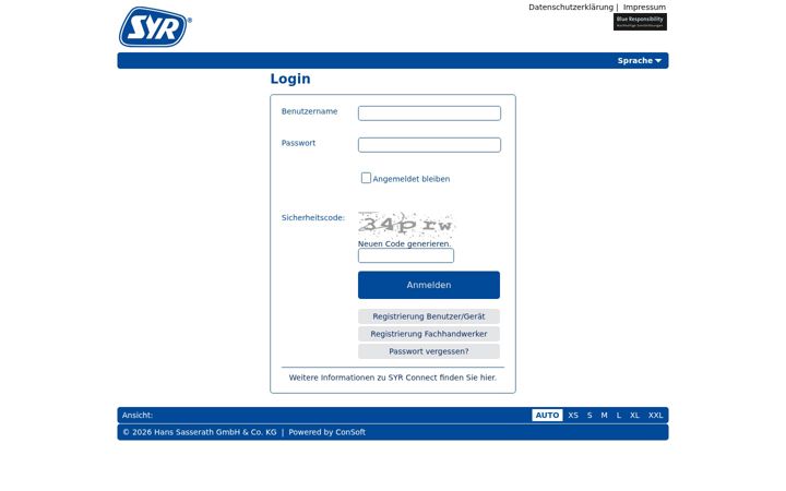 Screenshot of syrconnect.de