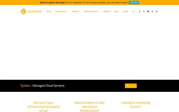 Screenshot of sysbee.net
