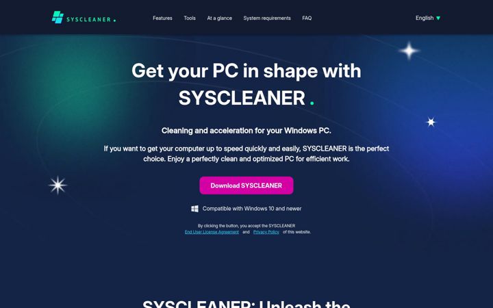 Screenshot of syscleaner.com