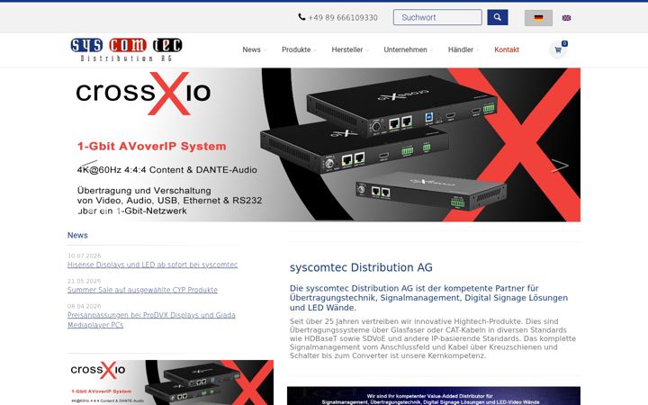 Zrzut ekranu syscomtec.com