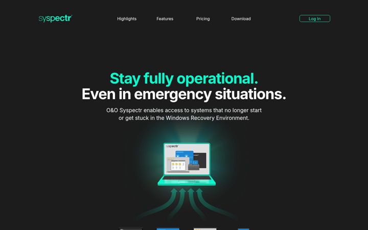 Screenshot of syspectr.com