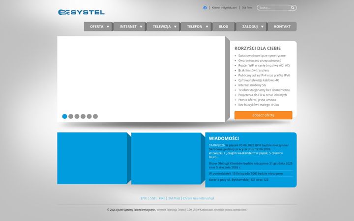 Screenshot of systel.pl