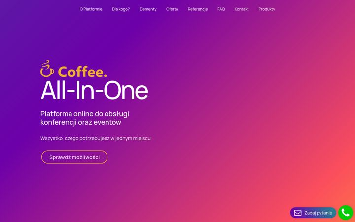 Snimka zaslona za systemcoffee.pl