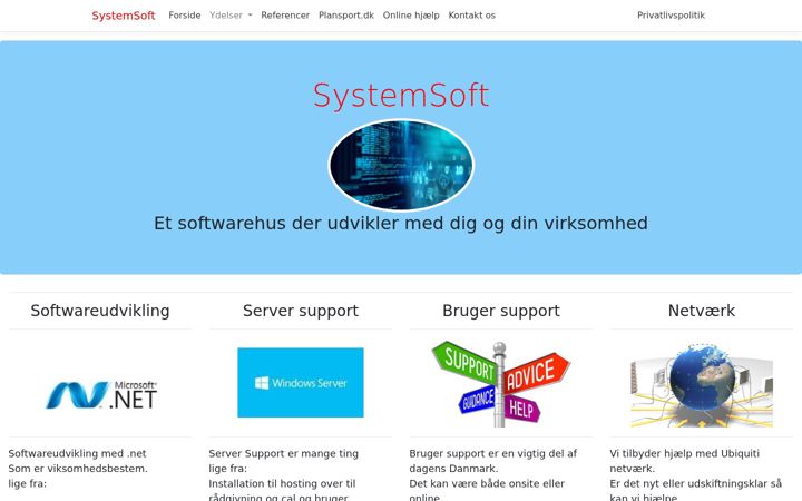 Capture d'écran de systemsoft.dk